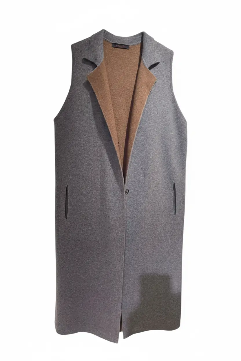 Chaleco Tíbet cashmere gris